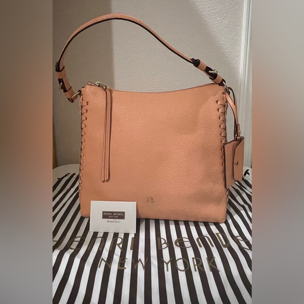Henri Bendel Blush Leather Versatile Crossbody Bag NWT